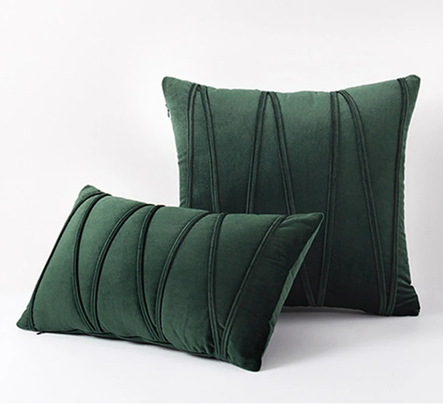 Solid Velvet Cushion Cover