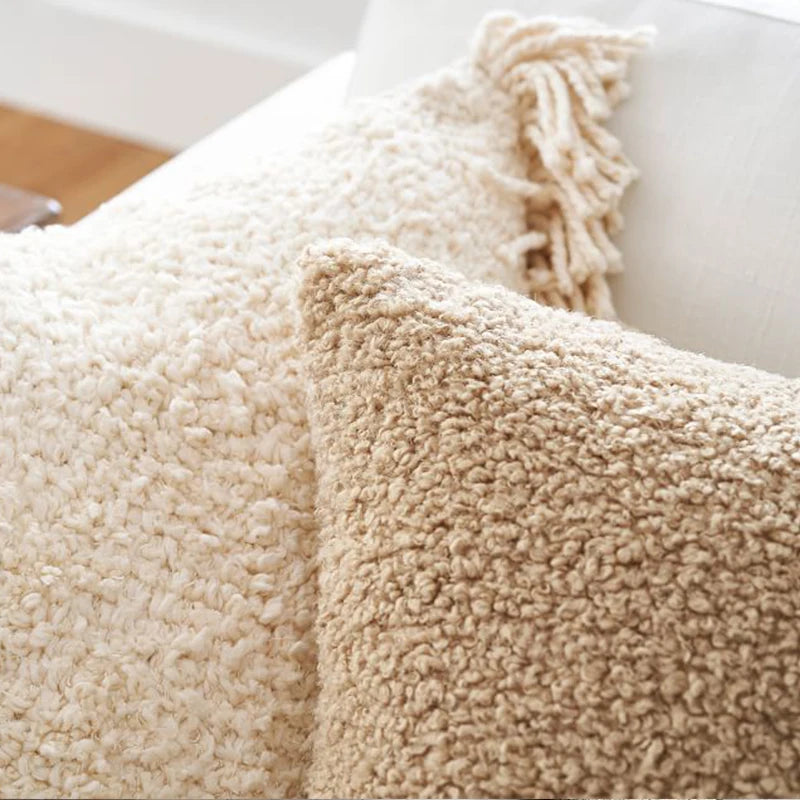 Plush Teddy Cushion Cover