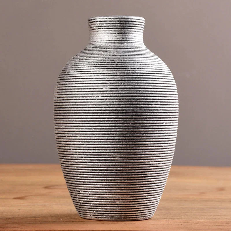 Glazed Ceramic Tabletop Vase