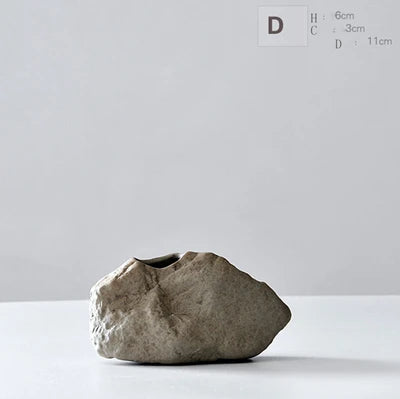 Stone-Effect Ceramic Vase