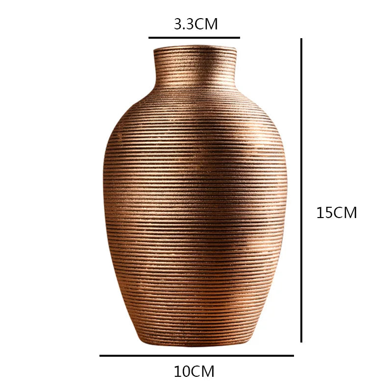 Glazed Ceramic Tabletop Vase