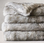 Chinchilla Faux Fur Throw