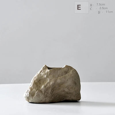 Stone-Effect Ceramic Vase