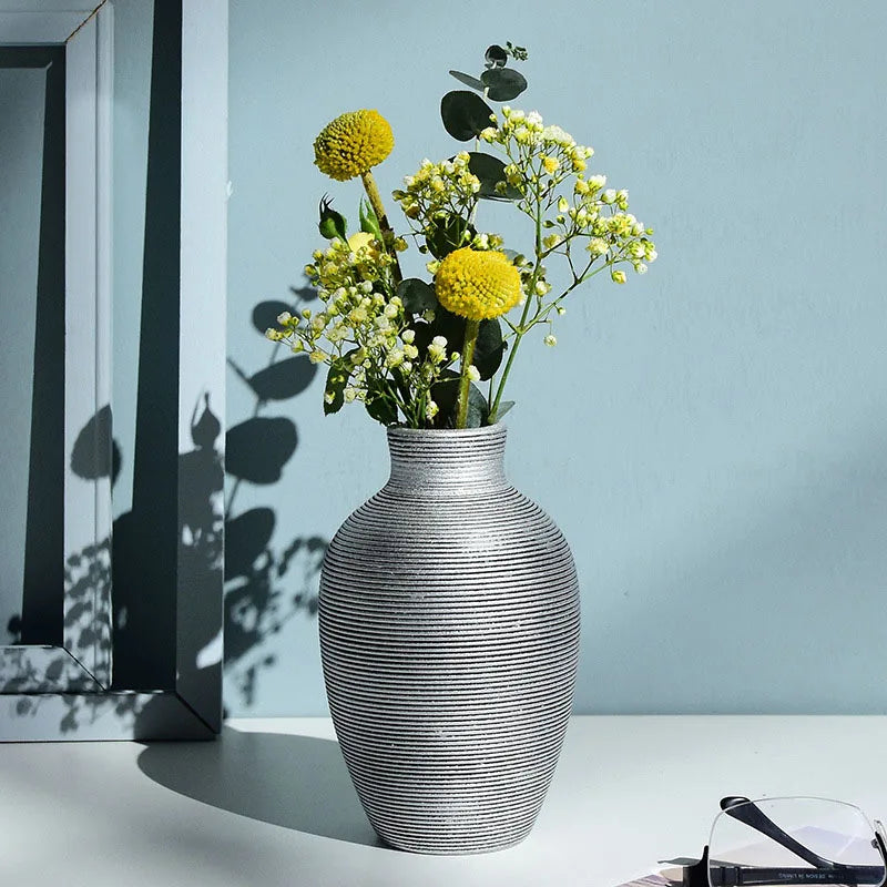 Glazed Ceramic Tabletop Vase