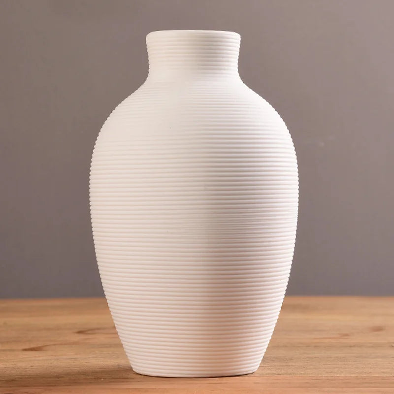 Glazed Ceramic Tabletop Vase
