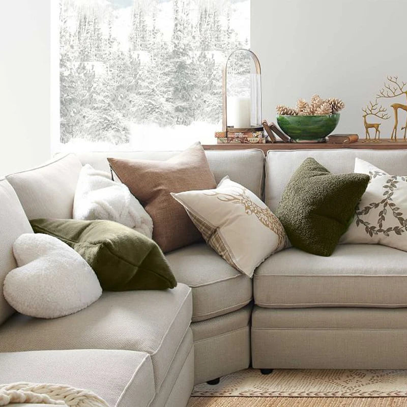 Plush Teddy Cushion Cover