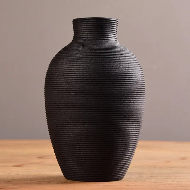 Glazed Ceramic Tabletop Vase