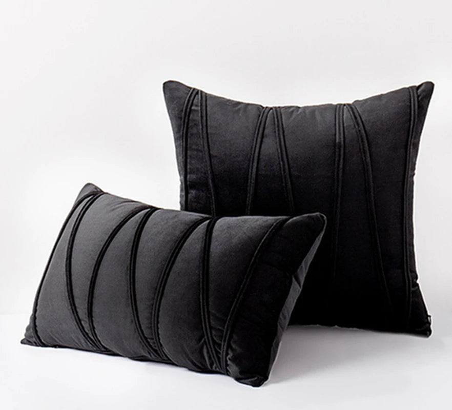 Solid Velvet Cushion Cover
