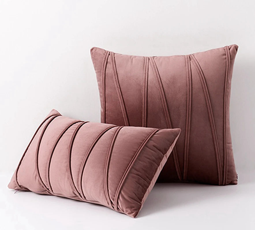 Solid Velvet Cushion Cover