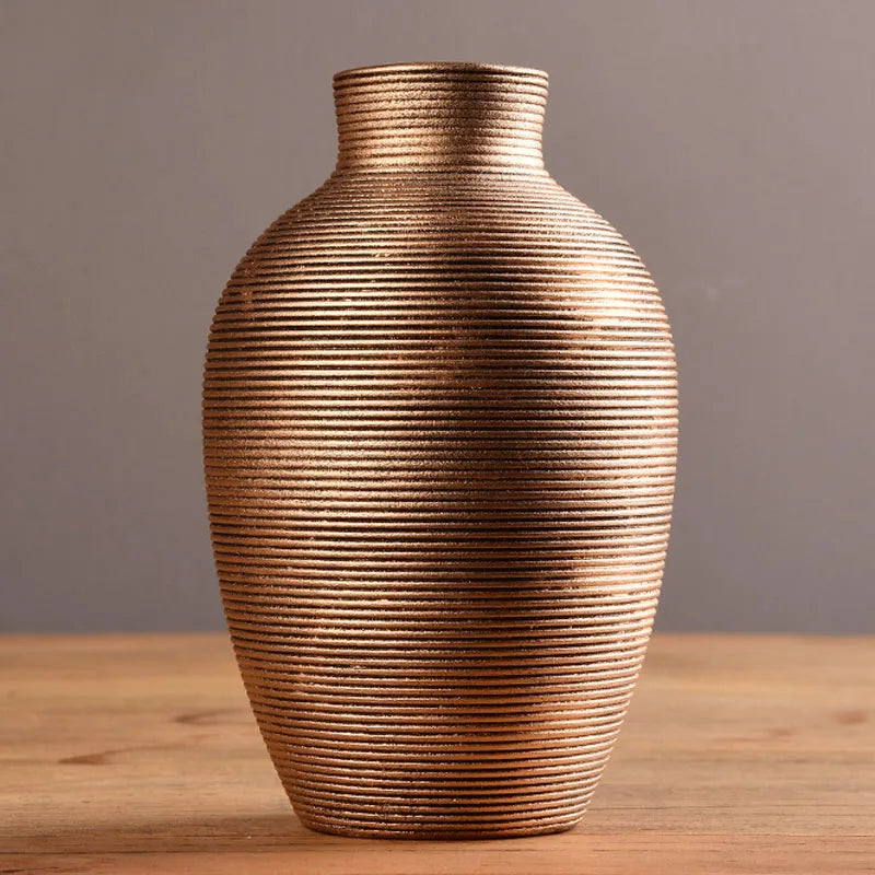 Glazed Ceramic Tabletop Vase