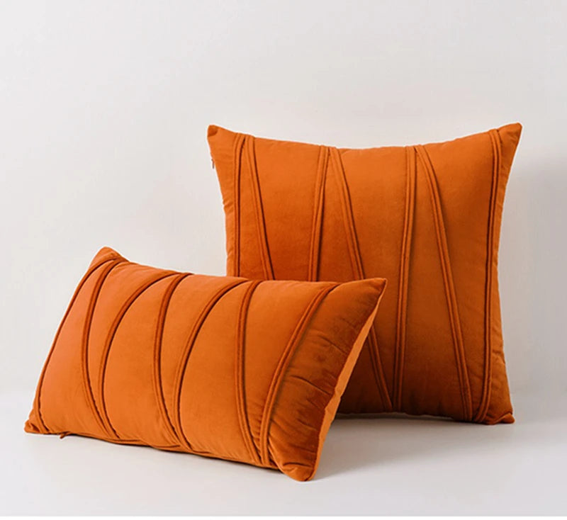 Solid Velvet Cushion Cover