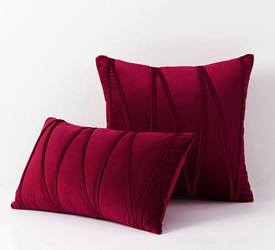 Solid Velvet Cushion Cover