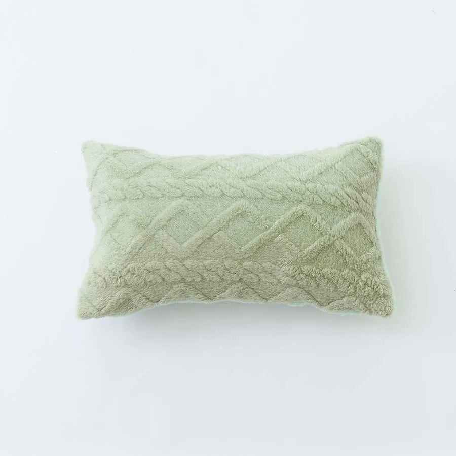 Plush Lumbar Cushion Cover