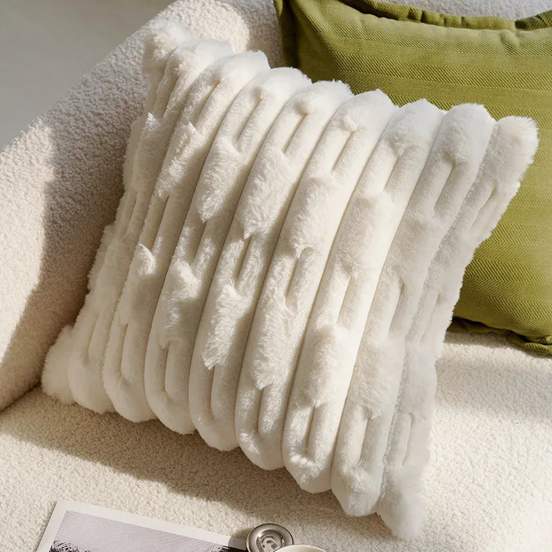 Shades of Green Woven Cushion Cover
