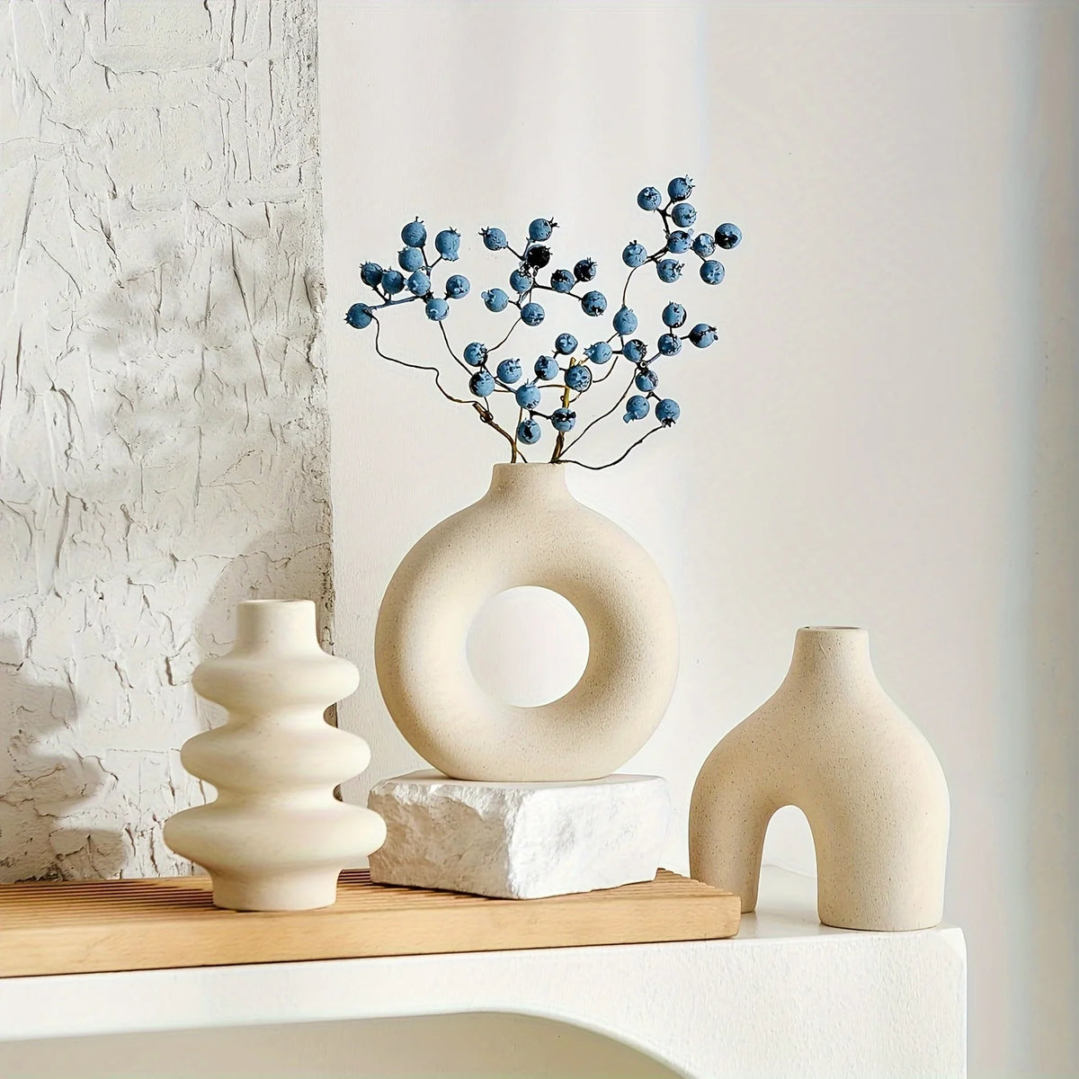 Bohemian Ceramic Vase Set