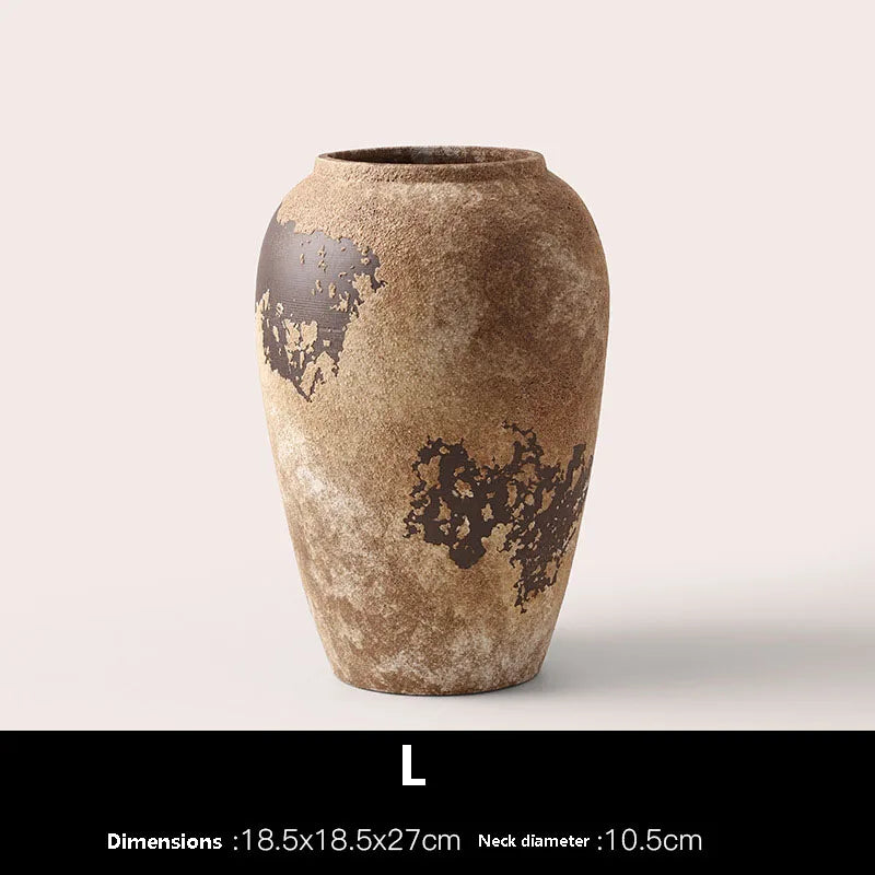 Wabi-Sabi Rustic Ceramic Vase