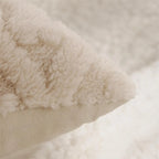 Cable Knit Plush Cushion Cover