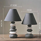 Ceramic Table Lamp with Fabric Shade