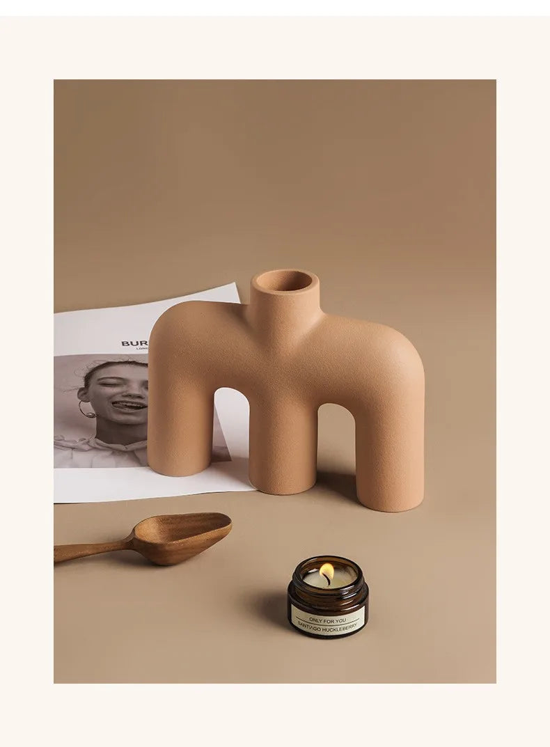Modern Alphabet Art Vase
