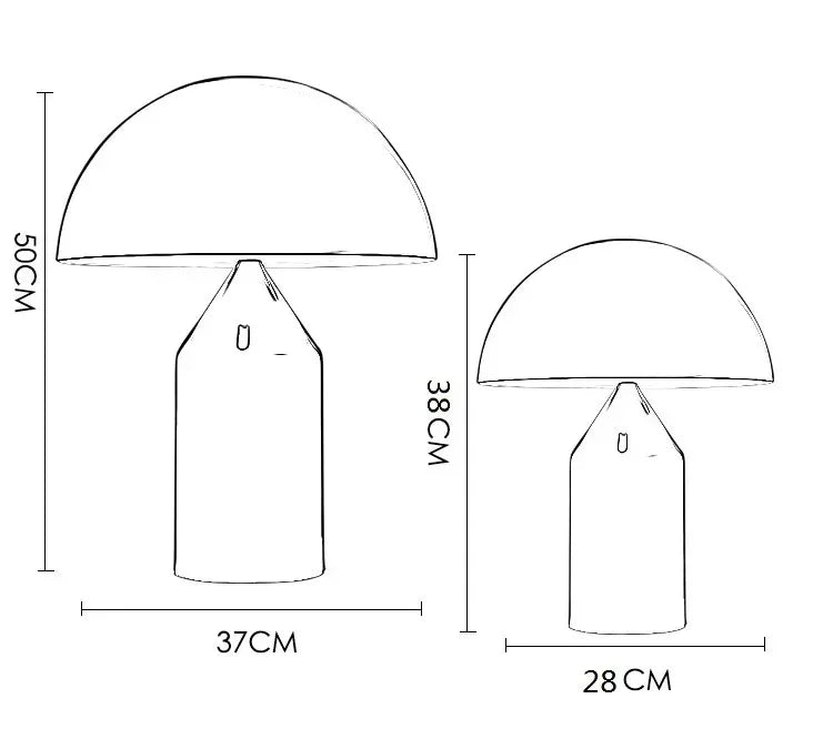 Luxury Gold LED Table Lamp