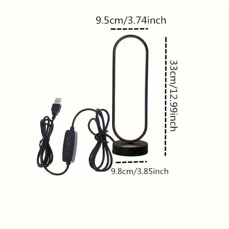 Dimmable LED Ring Bedside Lamp