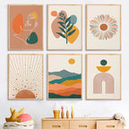 Botanical Line Art Canvas Print