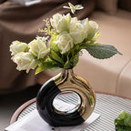 Electroplated Ceramic Statement Vase