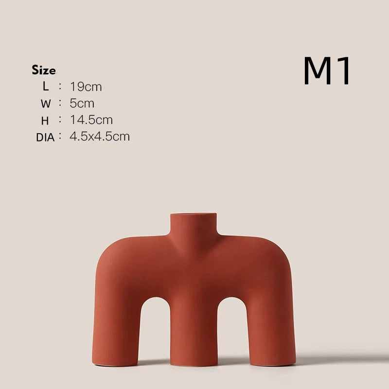 Modern Alphabet Art Vase