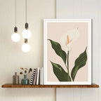 Minimalist Bamboo Forest Tropical Leaf Botanical Flower Poster and Prints Canvas Printing Wall Art Picture for Living Room Decor