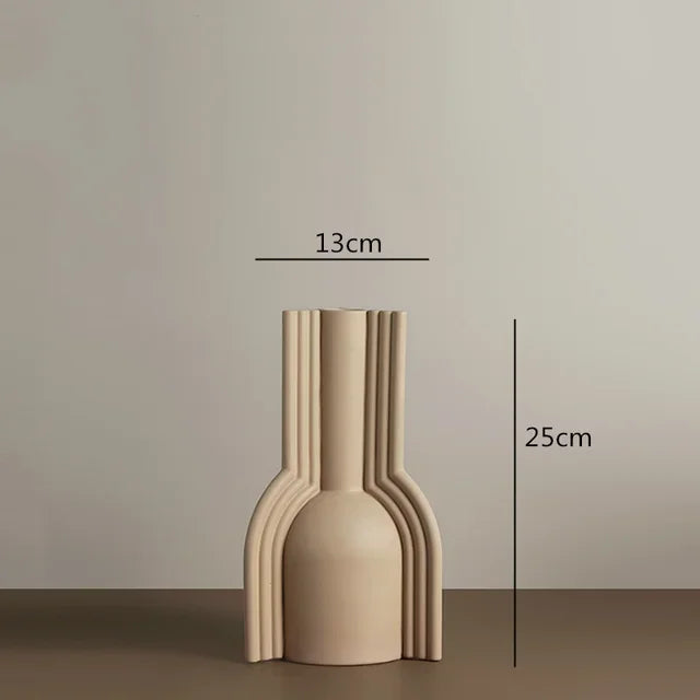 Irregular Geometric Ceramic Vase