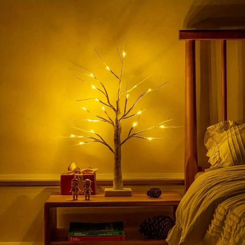 Twinkling Birch Tree LED Lamp
