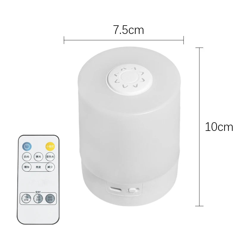 Dimmable Round Bedside Night Light