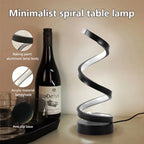 Sculptural Spiral LED Table Lamp