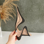 Carved Wood Abstract Sculpture