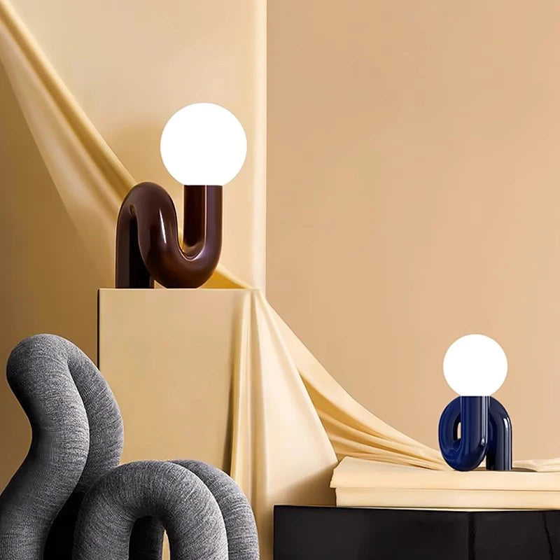 Neo Abstract Resin Table Lamp