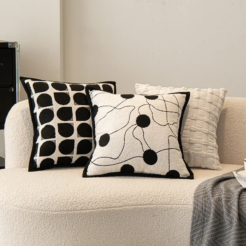 Abstract Colour-Block Cushion Cover
