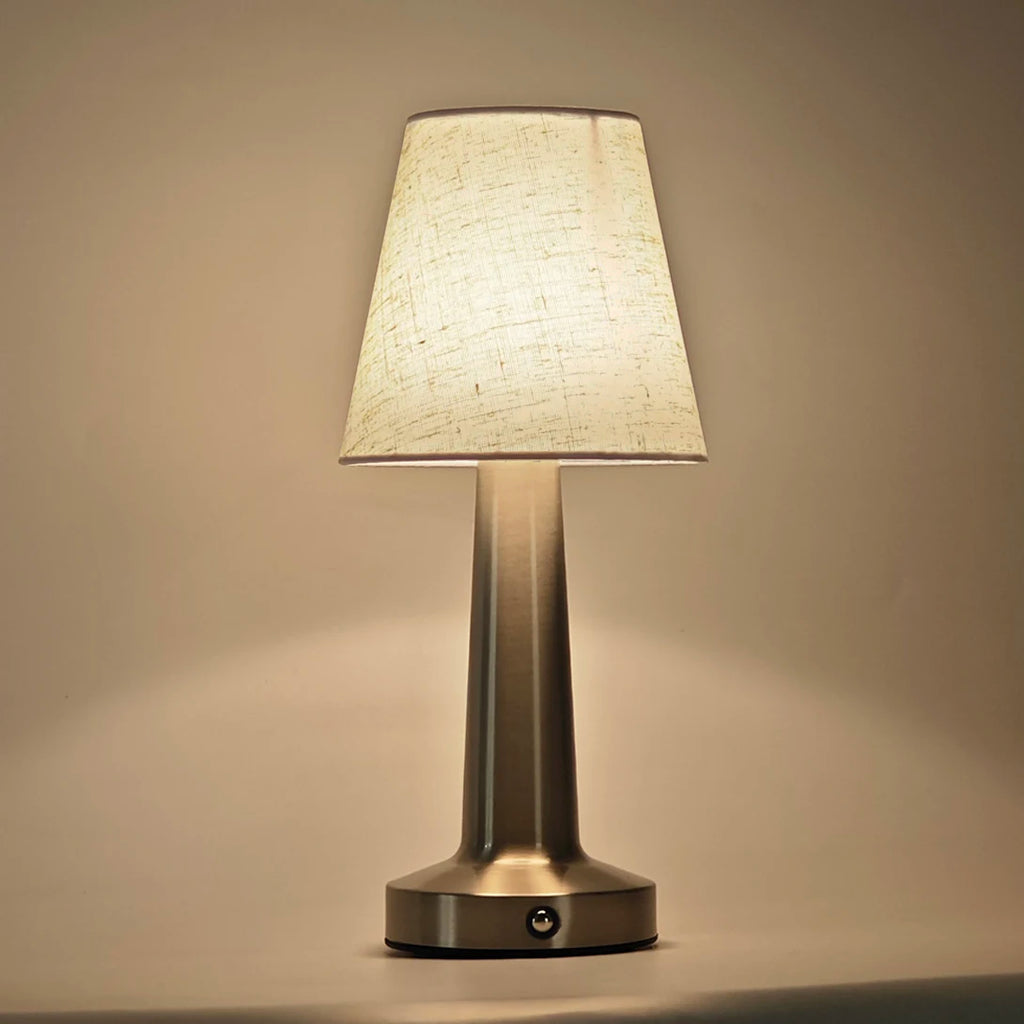 Iron Fabric Shade Bedside Lamp