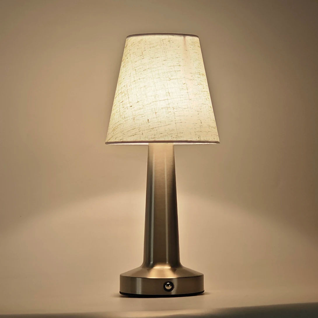 Iron Fabric Shade Bedside Lamp