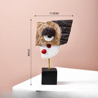 Abstract Face Resin Sculpture