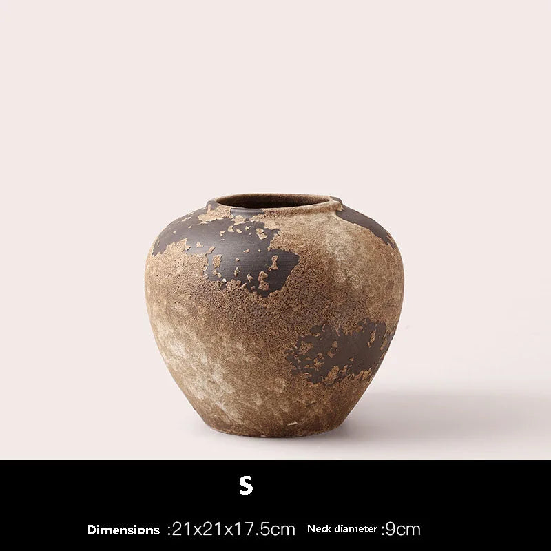 Wabi-Sabi Rustic Ceramic Vase