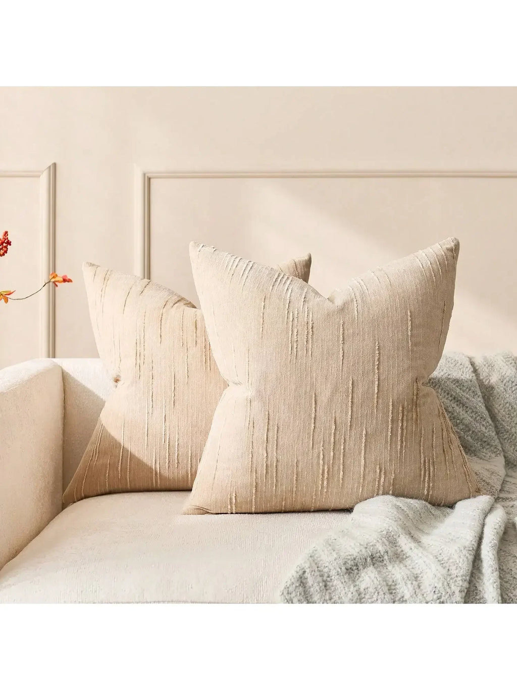 Faux Linen Cushion Cover