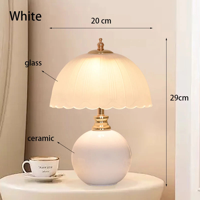 Pastele Ceramic & Glass Table Lamp