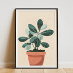 Minimalist Bamboo Forest Tropical Leaf Botanical Flower Poster and Prints Canvas Printing Wall Art Picture for Living Room Decor