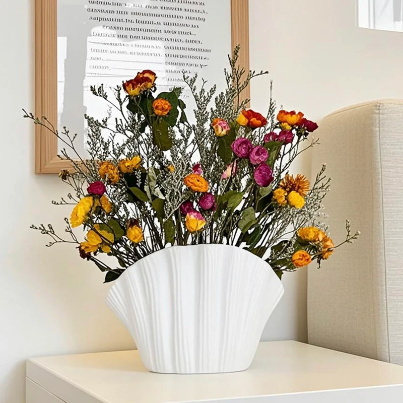 Porcelain Clam Vase