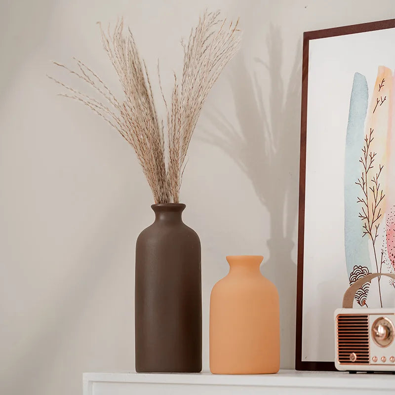White Nordic Ceramic Vase
