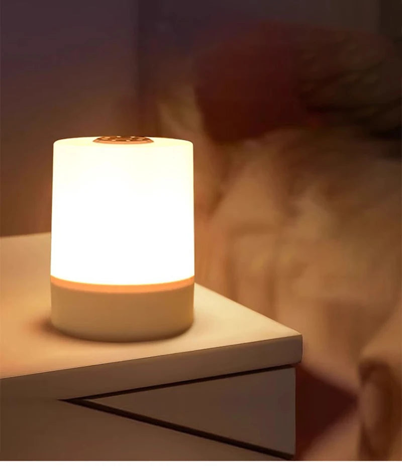 Dimmable Round Bedside Night Light