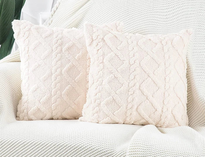 Plush Lumbar Cushion Cover
