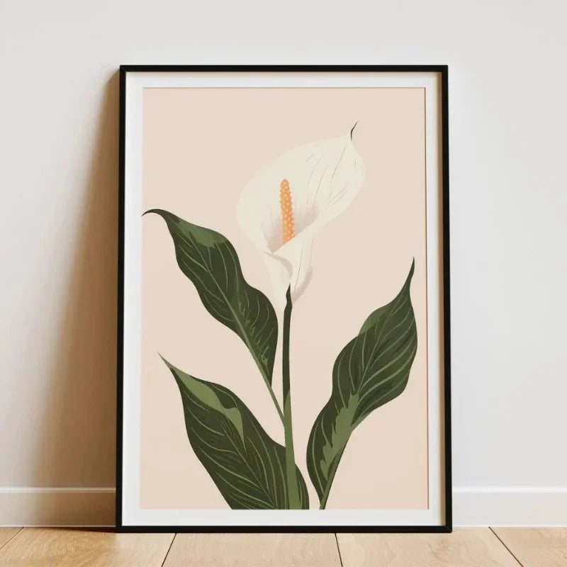 Minimalist Bamboo Forest Tropical Leaf Botanical Flower Poster and Prints Canvas Printing Wall Art Picture for Living Room Decor
