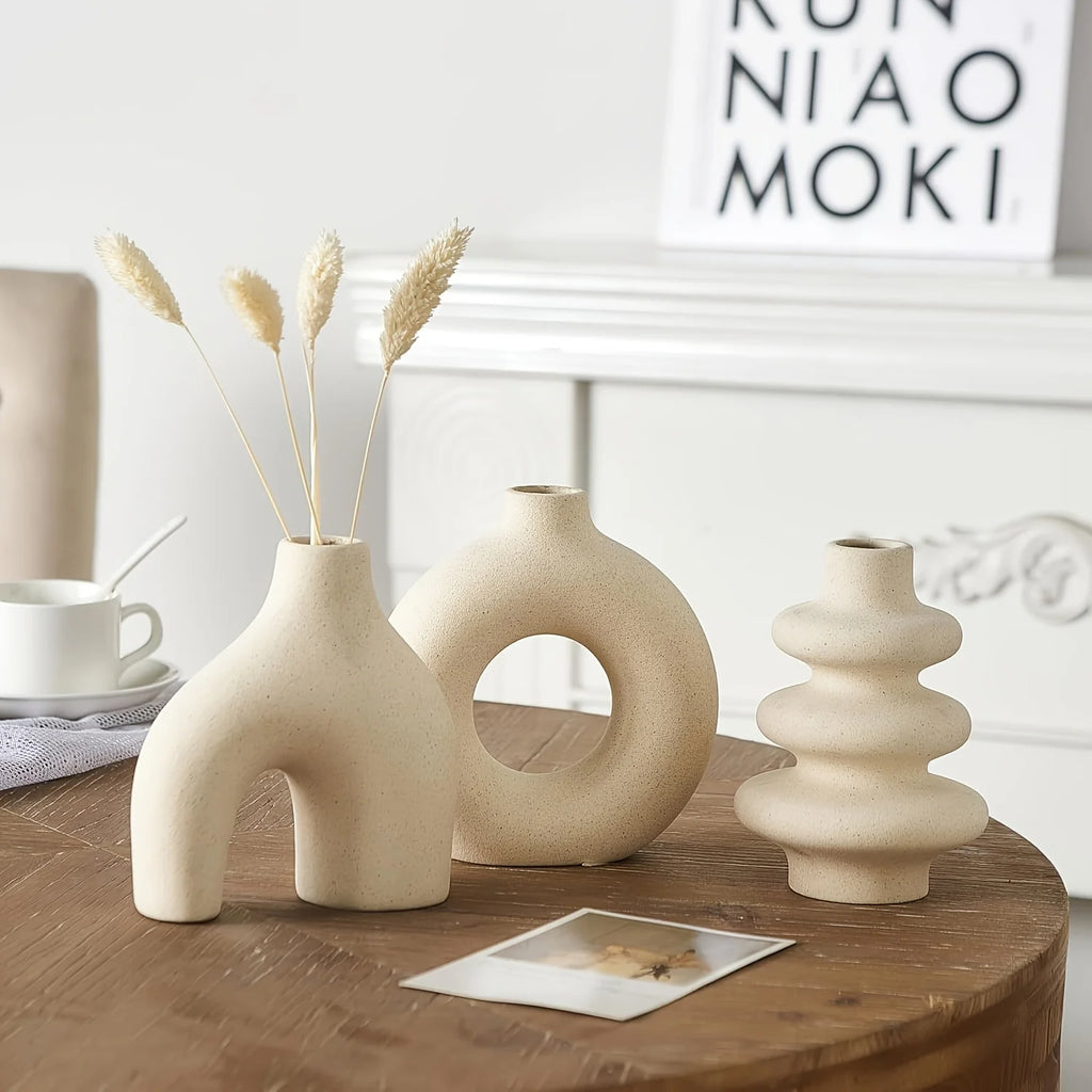 Bohemian Ceramic Vase Set