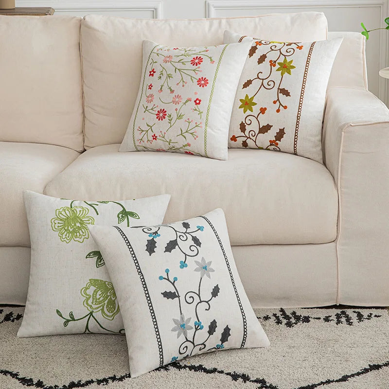 Botanical Jacquard Cushion Cover